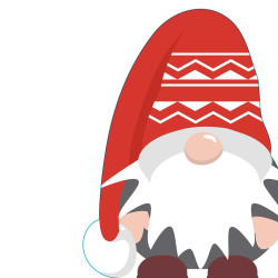 Servilletas Troqueladas 33 x 33 cm Silhouette Swedish Gnome
