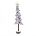 Adorno de Árbol de Navidad de Madera y Tela 37 cm Alparamis