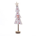 Adorno de Árbol de Navidad de Madera y Tela 37 cm Alparamis