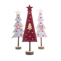 Adorno de Árbol de Navidad de Madera y Tela 37 cm Alparamis