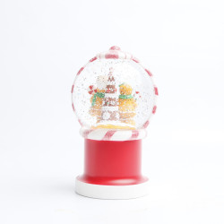 Esfera de Nieve con LED de Gingerbread Men 19 cm Alparamis