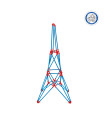 Kit Flexistix de Construcción Creativa Torre Eiffel 62 pzas Hape
