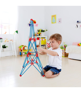 Kit Flexistix de Construcción Creativa Torre Eiffel 62 pzas Hape