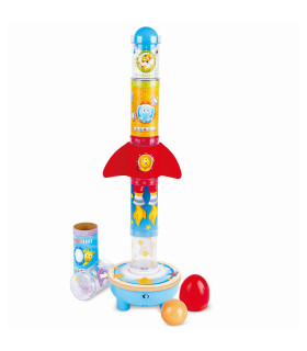 Cohete Espacial Apilable de Juguete con Bola Voladora Hape