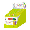 Crayones Happy Pea Pod Haku Yoka x 24 con Exhibidor