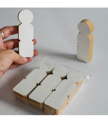 Muñequitos de Personas Modelo 1 de Madera x 6