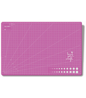 Base de Goma para Corte A3 45 x 30 cm Rosa Ibicraft