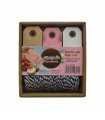 Set de 30 Tags con Hilo Negro Ibicraft