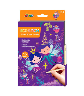 Libros de Actividades Scratch A5 8 Pz en 2 Diseños con Exhibidor Avenir