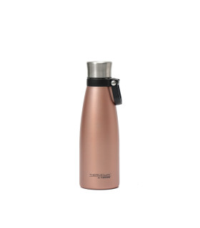 Botella Térmica 500 ml con Tapa a Rosca y Manija Thermos Oro Rosa