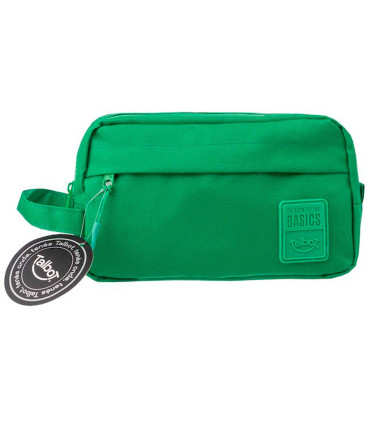 Cartuchera con 2 Cierres Classics Lisa Verde Benetton 2 lt Talbot