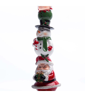 Portavela Navideño 31 cm Alparamis