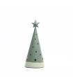 Adorno de Pino Verde con Estrellas con Luz 25 cm Alparamis