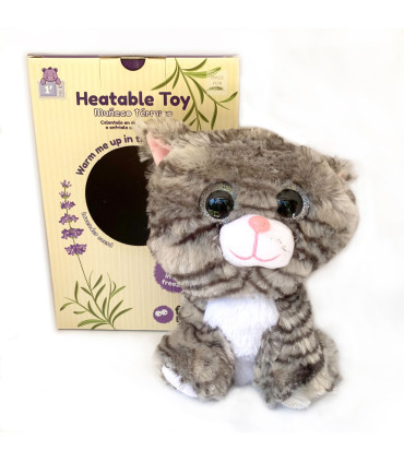 Peluche Térmico Gatito Gris Fur Buddies