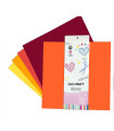 Papel para Scrap 35 Hojas de 30 x 30 cm y 160 g Naranjas Ibicraft
