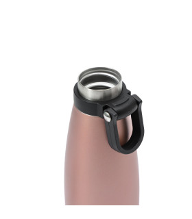 Botella Térmica 500 ml con Tapa a Rosca y Manija Thermos Oro Rosa