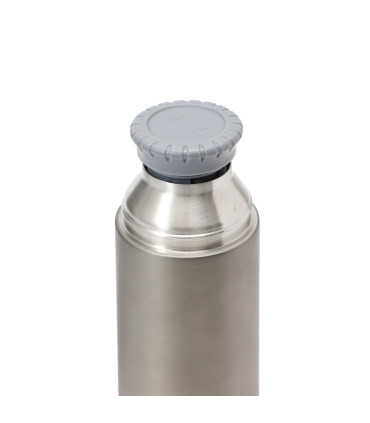 Termo 1000 ml con Tapa a Rosca Pico Vertedor y Taza Thermos Gris