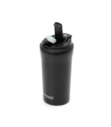 Vaso Térmico 500 ml Doble con Tapa y Sorbete Thermos Negro
