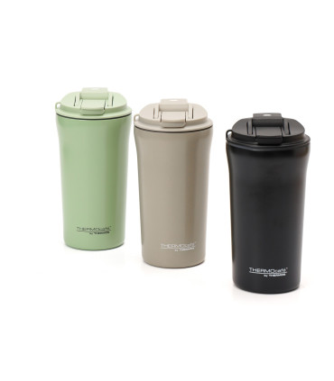 Vaso Térmico 500 ml Doble con Tapa y Sorbete Thermos Verde