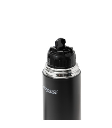 Termo 1000 ml con Tapa a Rosca Pico Vertedor y Taza Thermos Negro