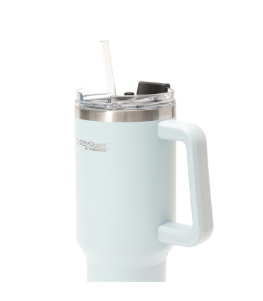 Taza de Viaje Térmica 1200 ml con Asa y Sorbete Thermos Celeste