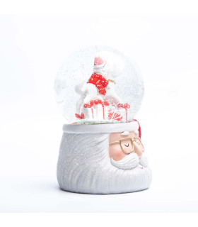 Esfera de Nieve Papá Noel 16 cm Alparamis