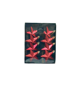 Estrellas Rojas de 6 cm x 8 Alparamis