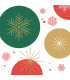 Servilletas 33 x 33 cm Joyful Pattern Xmas