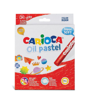 Crayones Óleo Pastel Carioca x 24