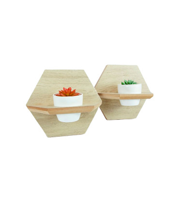 Hexágonos Portamaceta 25 cm x2