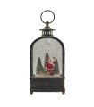 Farol Papá Noel en Bosque 11 x 26 cm con LED Alparamis