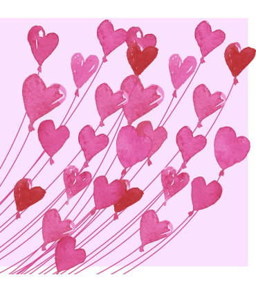 Servilletas 33 x 33 cm Love