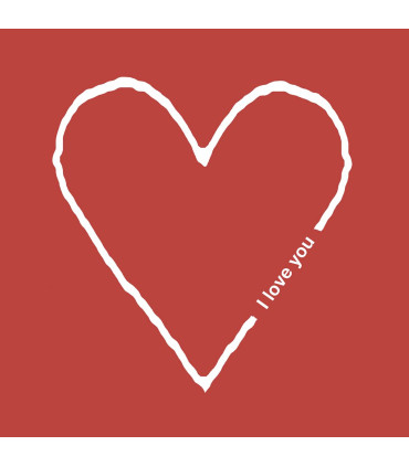 Servilletas 33 x 33 cm I Love You