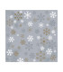 Servilletas 33 x 33 cm Traditional Snow Grey Xmas