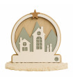 Adorno Navideño de Madera Pesebre 20 cm