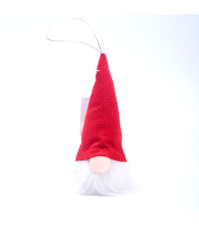Adorno de Duende Rojo con Luz LED 14 cm Alparamis
