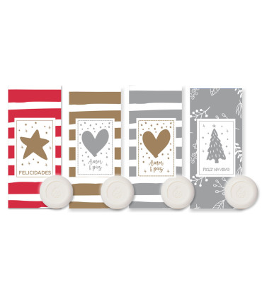 Caja Jabón Rayas y Hojas - PACK x 20