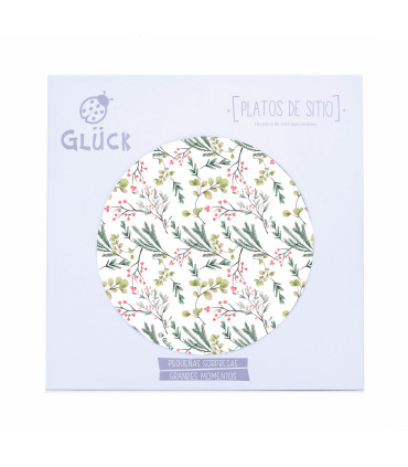 12 Paquetes de 10 Platos de Sitio Bosque Encantado