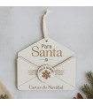 Adorno de Madera Sobre para Santa 15 x 14 cm