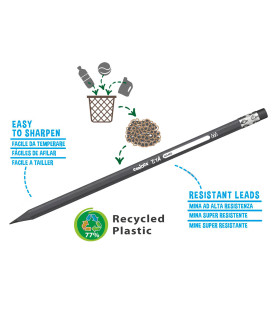 Lápices de Grafito HB Eco Family Carioca x 6 Lápices de Grafito HB Eco Family Carioca x 6