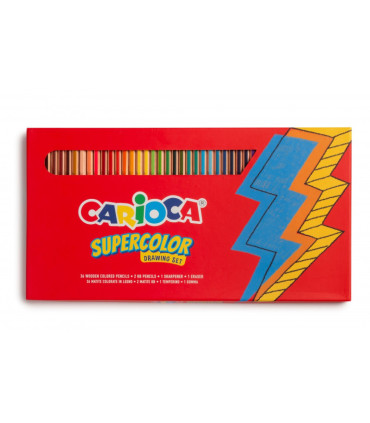 Set Completo de Lápices Carioca Supercolor x 40