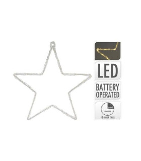 Estrella de Acrílico y Metal con Luz LED 40 cm Alparamis Estrella de Acrílico y Metal con Luz LED 40 cm Alparamis