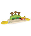Tren y Vía de Monos Saltarines de Juguete Hape