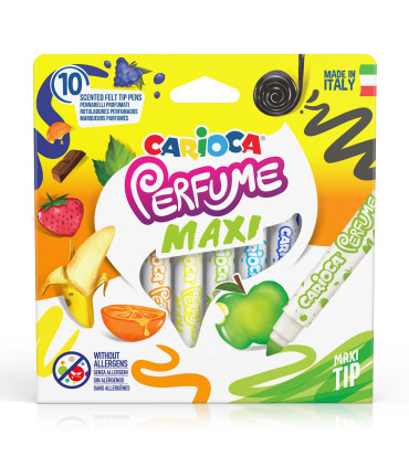 Marcadores Punta Maxi con Perfume Carioca x 10