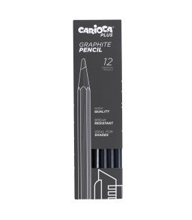 Lápices de Grafito 6B Graphite Carioca Plus x 12 Lápices de Grafito 6B Graphite Carioca Plus x 12