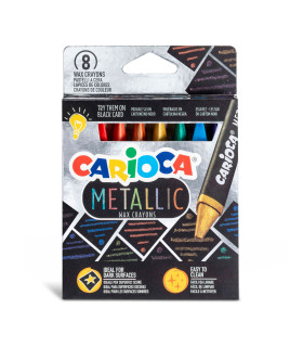 Crayones de Colores Metálicos Carioca x 8 Crayones de Colores Metálicos Carioca x 8