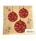 Servilletas Recicladas 33 x 33 cm Baubles Xmas