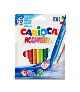 Marcadores Acuarelables Aquarello Carioca x 12