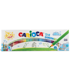 Lápices Tita Rainbow Set de Colores Carioca x 50 Lápices Tita Rainbow Set de Colores Carioca x 50