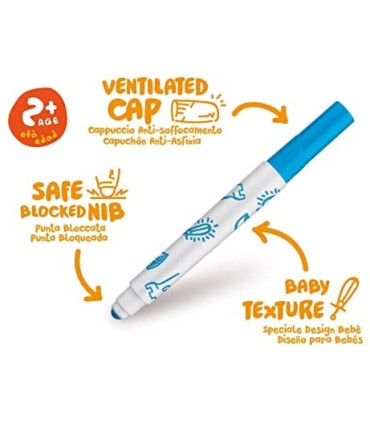 Marcadores Baby Carioca x 6